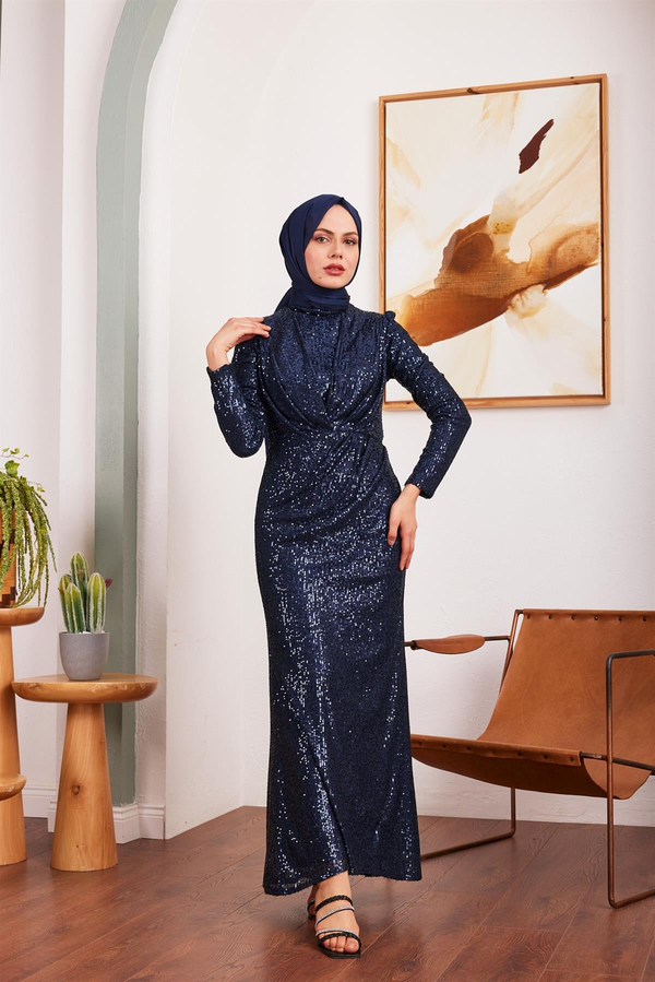 Derya Payet Abiye - Lacivert