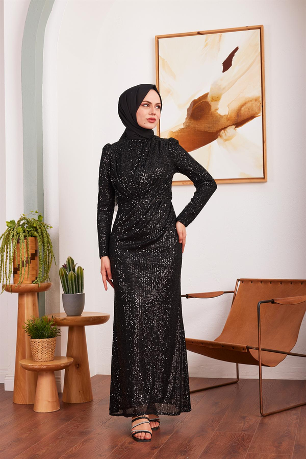 Derya Payet Abiye - Siyah