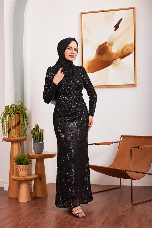 Derya Payet Abiye - Siyah