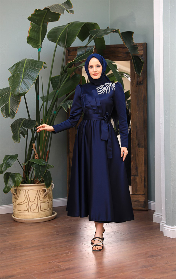 Esila Abiye - Lacivert