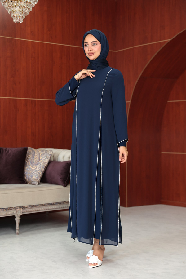 Ezgi Tasarım Abaya - Lacivert