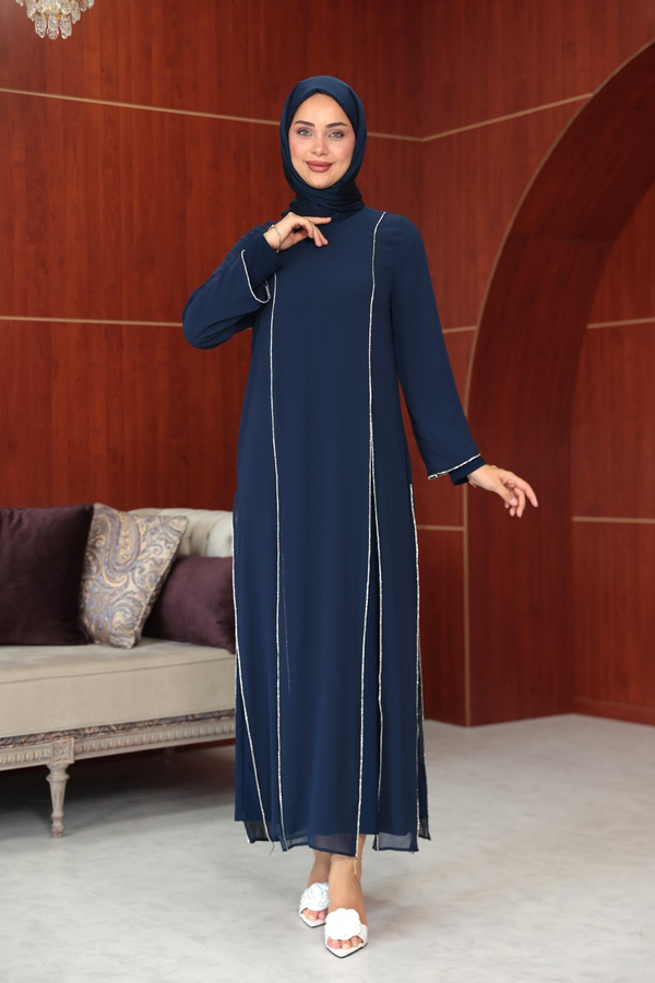 Ezgi Tasarım Abaya - Lacivert