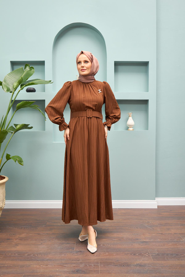 Feray Elbise - Kahverengi