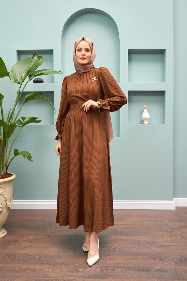 Feray Elbise - Kahverengi