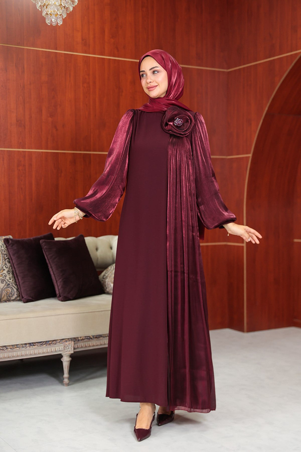 Gülpembe Tasarım Abiye - Bordo