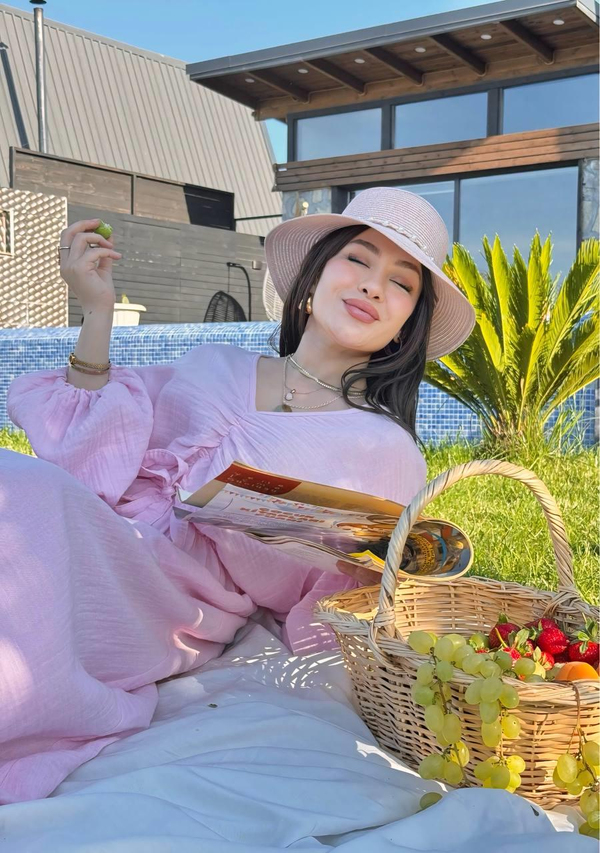 İnci Elbise - Pembe