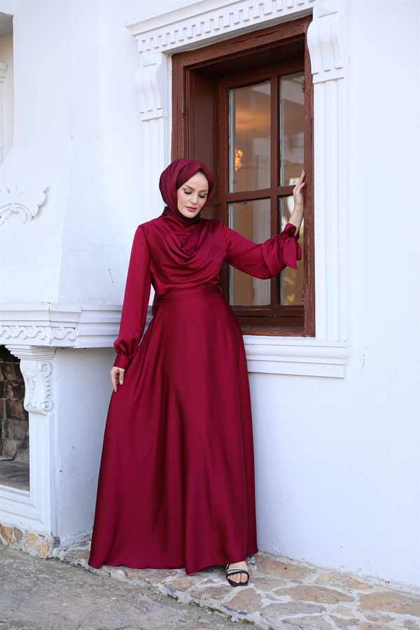 İzem Abiye - Bordo