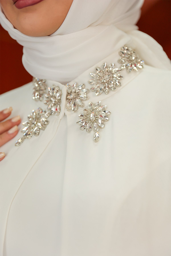 Marina Tasarım Abiye - Beyaz