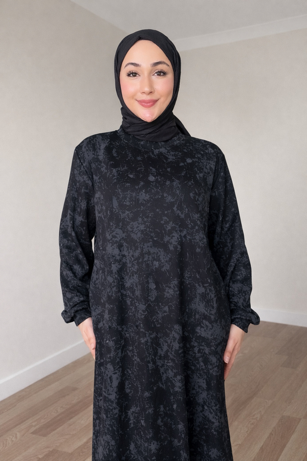 Meryem Desen Elbise - Siyah