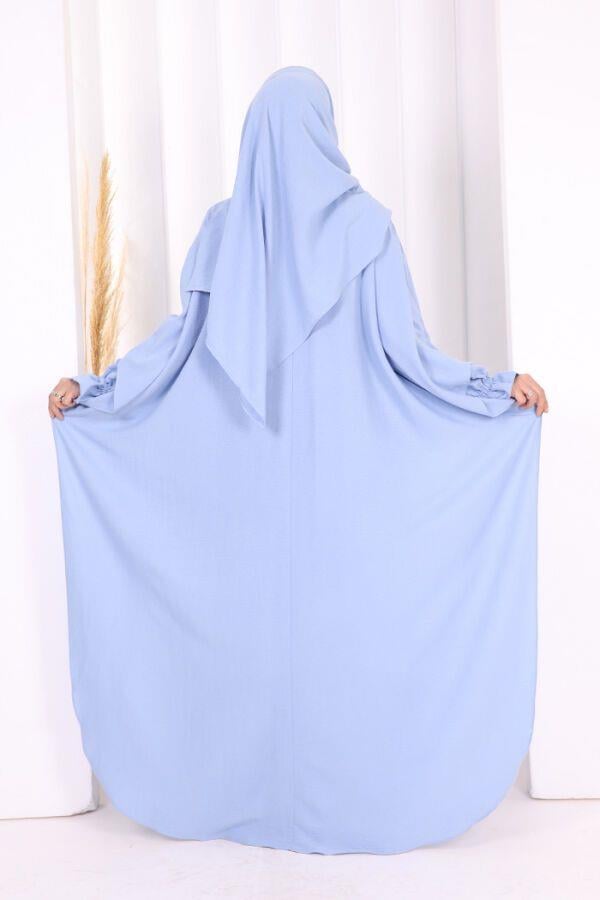 Mina Umre Abaya ve Şal - Bebe Mavi