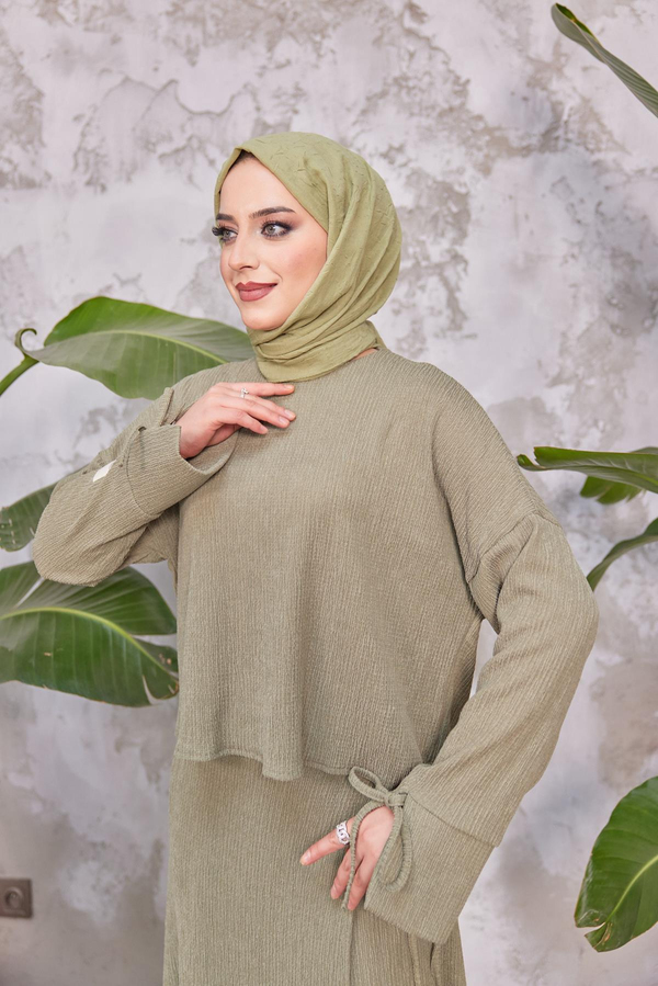 Mısra Etekli Takım - Yeşil