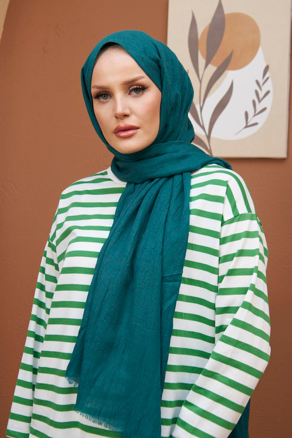 Renkli Sweatshirt - Yeşil