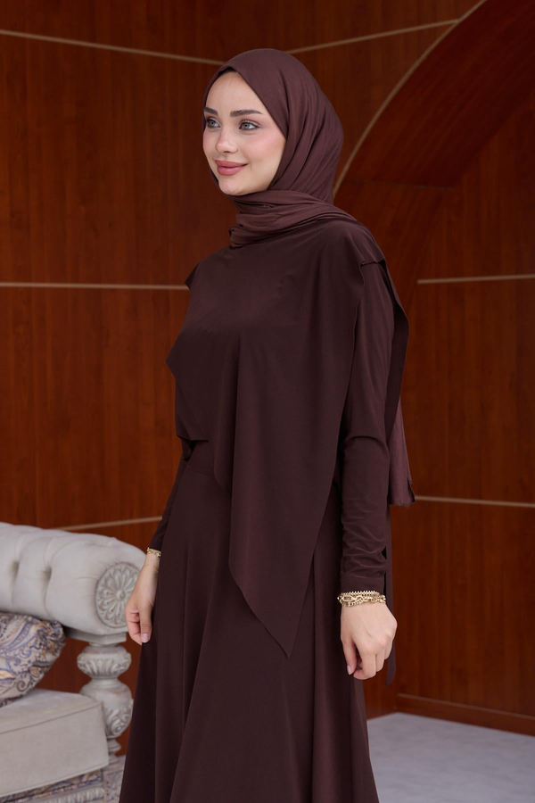 Seher Sandy Etekli Takım - Kahverengi