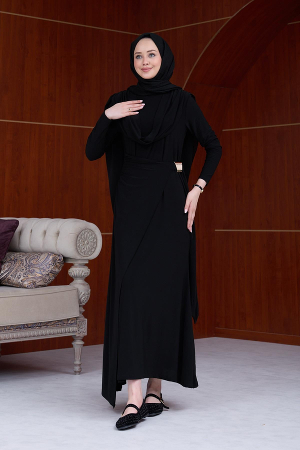 Sevgi Sandy Elbise - Siyah