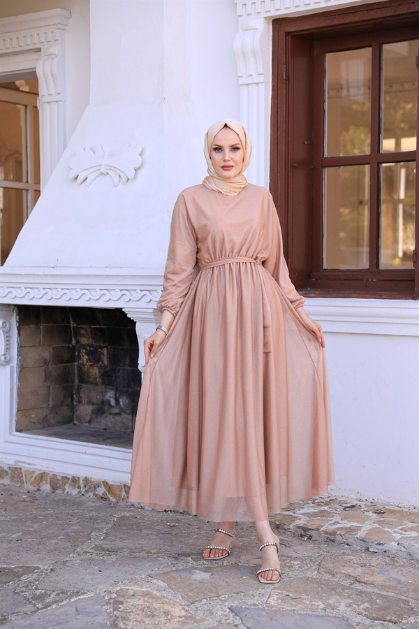 Simli Kemerli Abiye - Somon