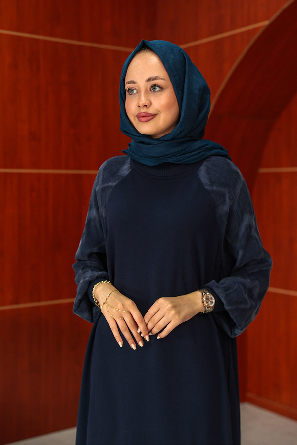 Zeynep Tasarım Elbise - Lacivert
