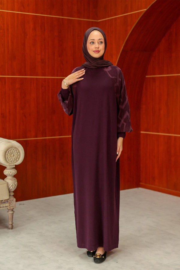 Zeynep Tasarım Elbise - Mürdüm