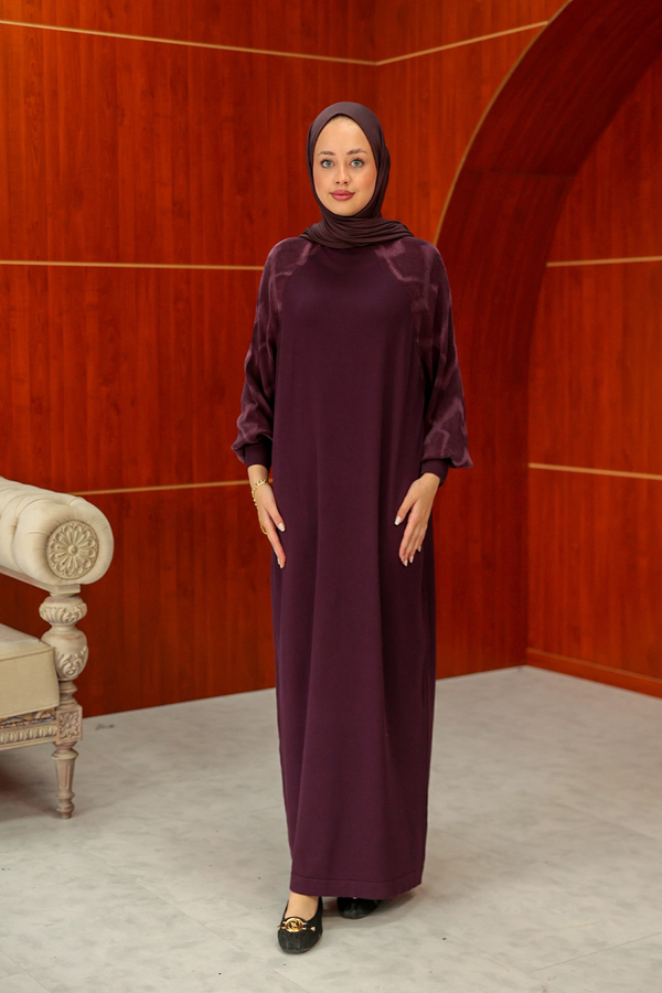 Zeynep Tasarım Elbise - Mürdüm