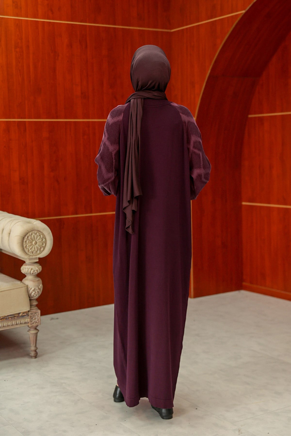 Zeynep Tasarım Elbise - Mürdüm