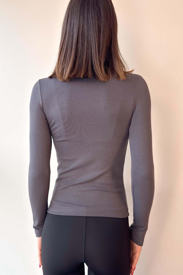 Antrasit OYSH Soft Touch Yarım Balıkçı Body