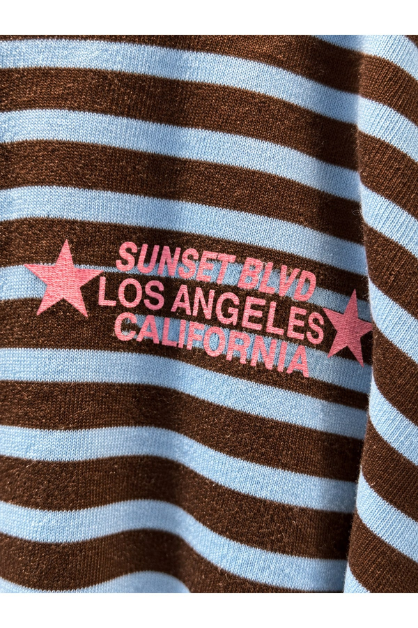 Mavi Kahve Sunset BLVD Çizgili Sweatshirt