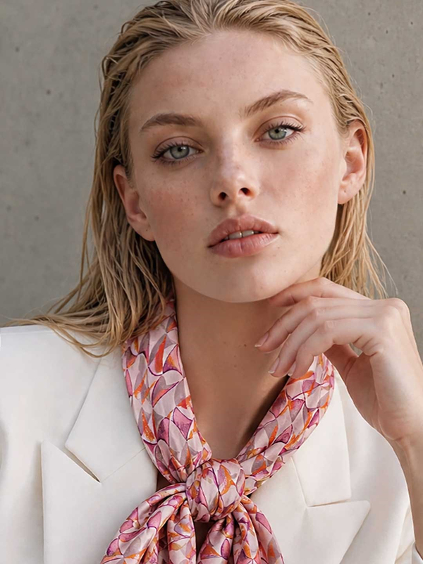 ROSE WHIRL TWILL İPEK EŞARP 