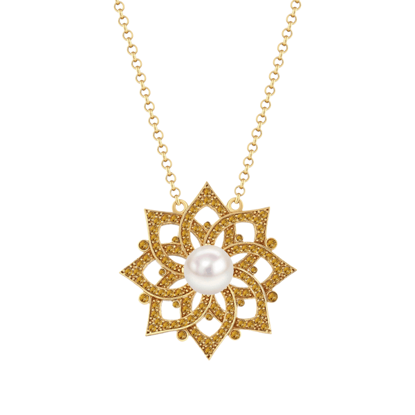 SUNLIT LOTUS KOLYE 