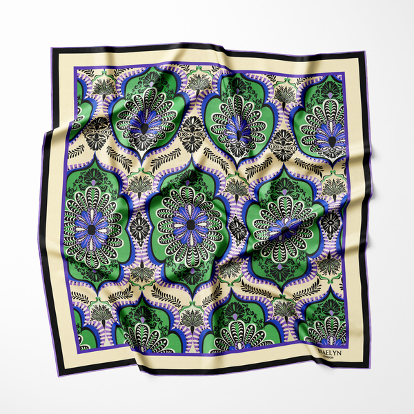 EMERALD MEDALLION TWILL İPEK EŞARP 