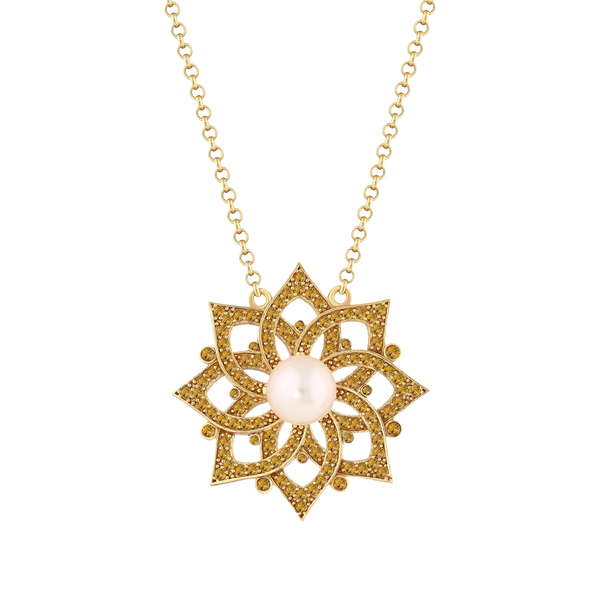 SUNLIT LOTUS KOLYE 