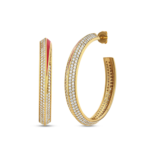 GOLD RUBY HALO SMALL KÜPE