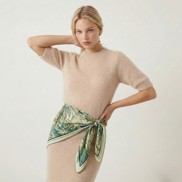 SAGE CANOPY TWILL İPEK EŞARP 