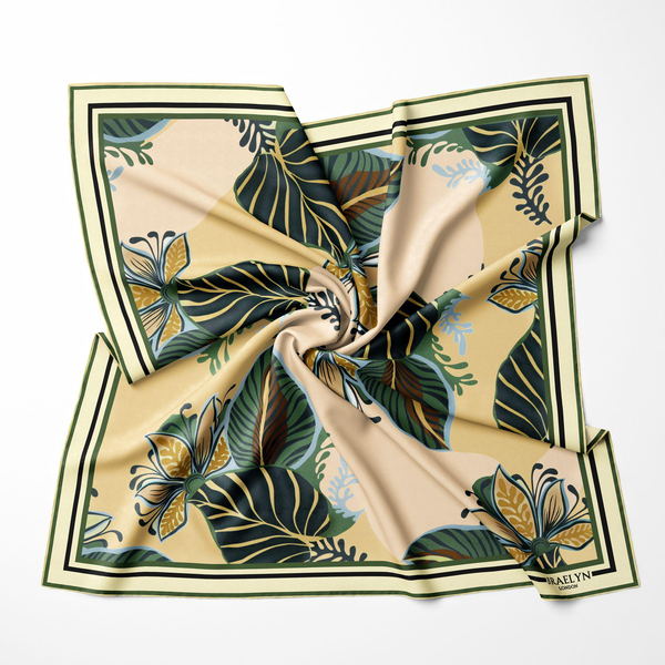 SUNKISSED PALMS TWILL İPEK EŞARP 