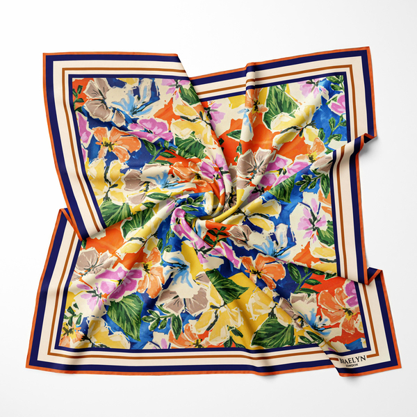 SUNNY BLOOM TWILL İPEK EŞARP 
