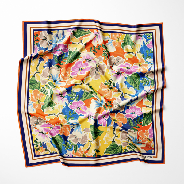 SUNNY BLOOM TWILL İPEK EŞARP 