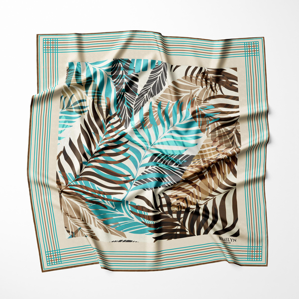 TROPICAL DUSK TWILL İPEK EŞARP 