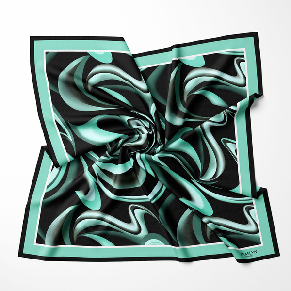 VERDANT WAVE TWILL İPEK EŞARP 