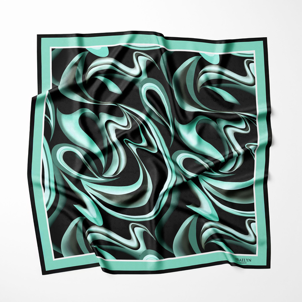 VERDANT WAVE TWILL İPEK EŞARP 
