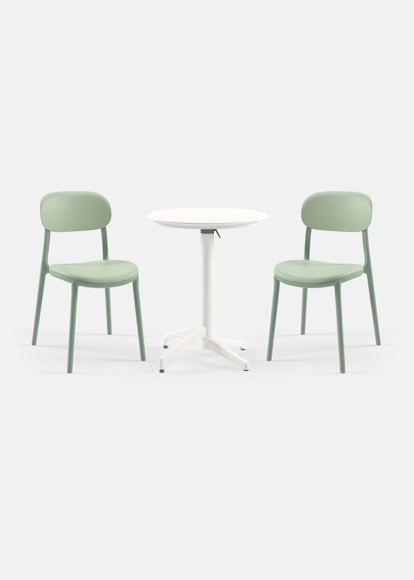 TİLİA BİSTRO SET MOON MASA KATLANIR Ø60 CM YUVARLAK - ALİ SANDALYE