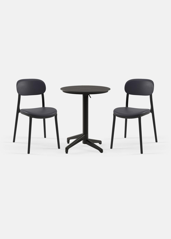 TİLİA BİSTRO SET MOON MASA KATLANIR Ø60 CM YUVARLAK - ALİ SANDALYE