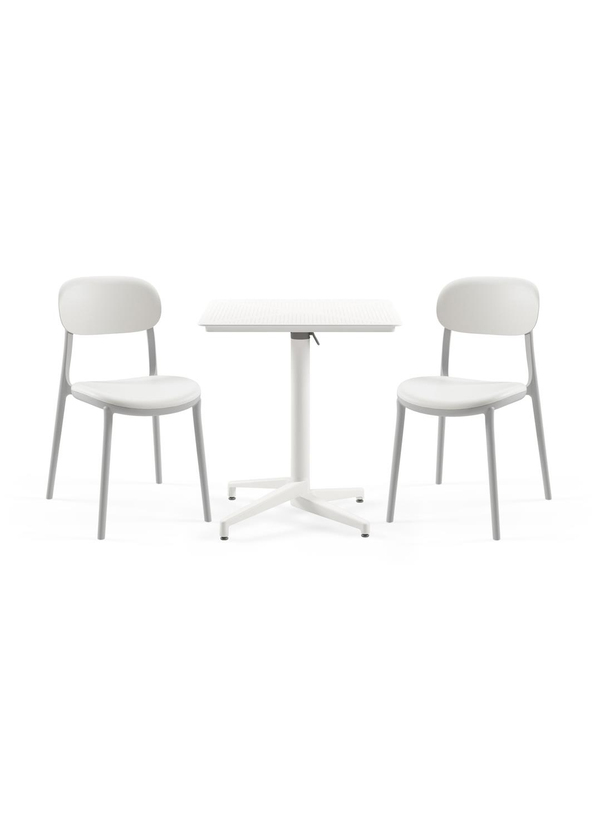 TİLİA BİSTRO SET MOON MASA KATLANIR 70X70 KARE - ALİ SANDALYE