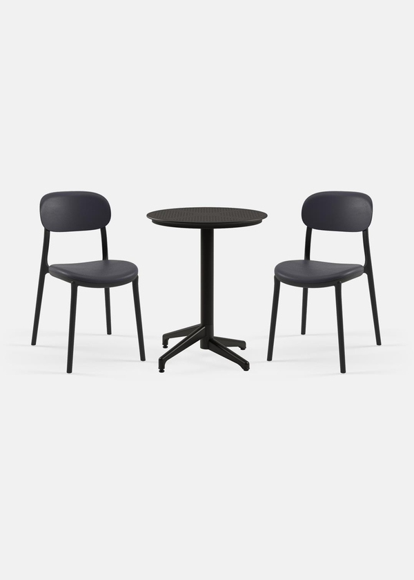 TİLİA BİSTRO SET MOON MASA SABİT Ø60 CM YUVARLAK - ALİ SANDALYE