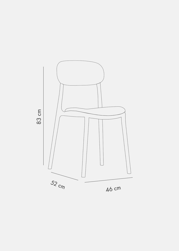 TİLİA BİSTRO SET MOON MASA SABİT Ø60 CM YUVARLAK - ALİ SANDALYE
