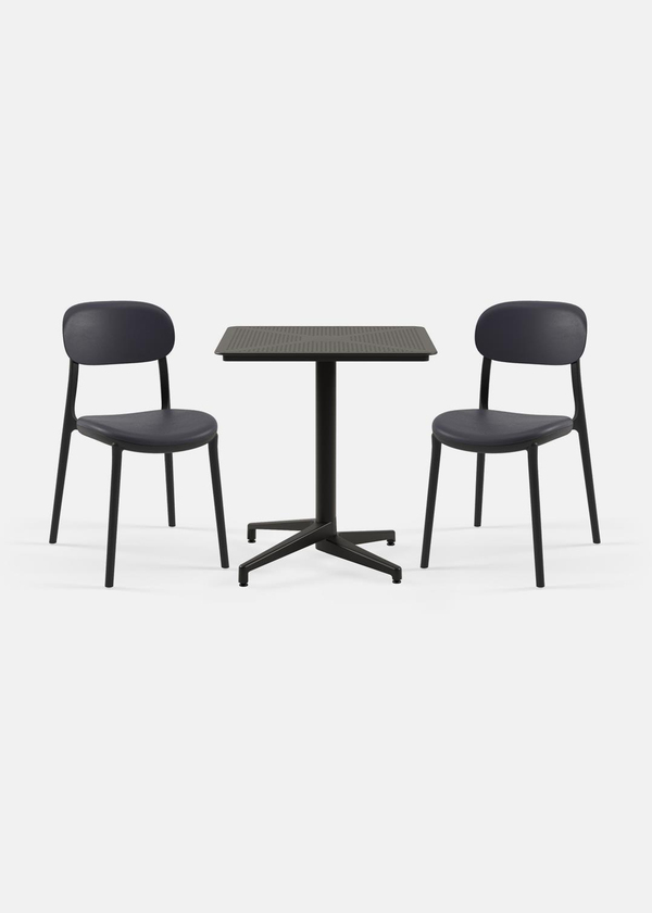 TİLİA BİSTRO SET MOON MASA SABİT 70X70 KARE - ALİ SANDALYE