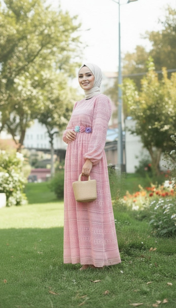 Dantelli Anne Elbise Pembe 16800