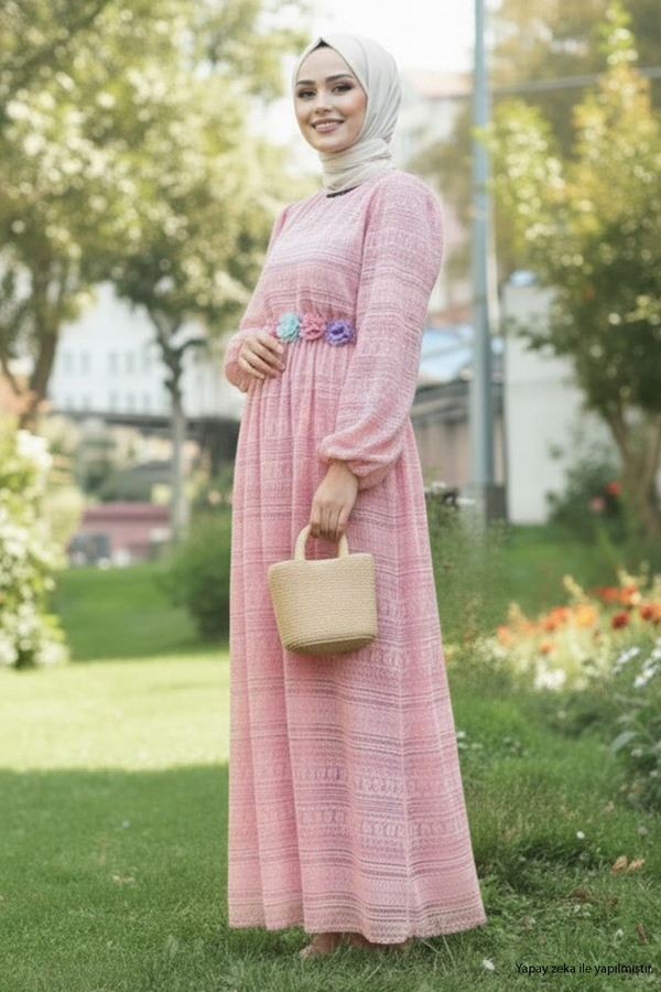 Dantelli Anne Elbise Pembe 16800