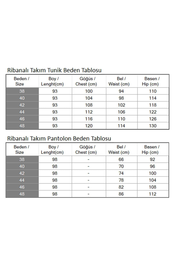Fermuarlı Ribanalı Takım Siyah 10405