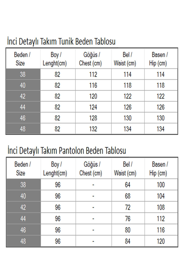 İnci Detaylı Takım Haki 19259