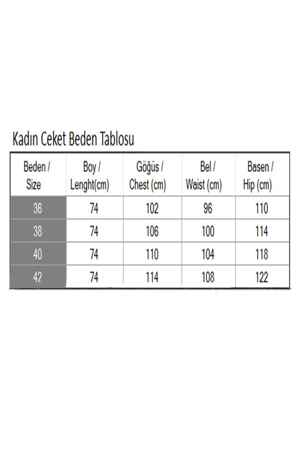 Kadın Ceket Gri 6146