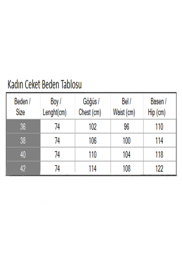 Kadın Ceket Zümrüt 6146