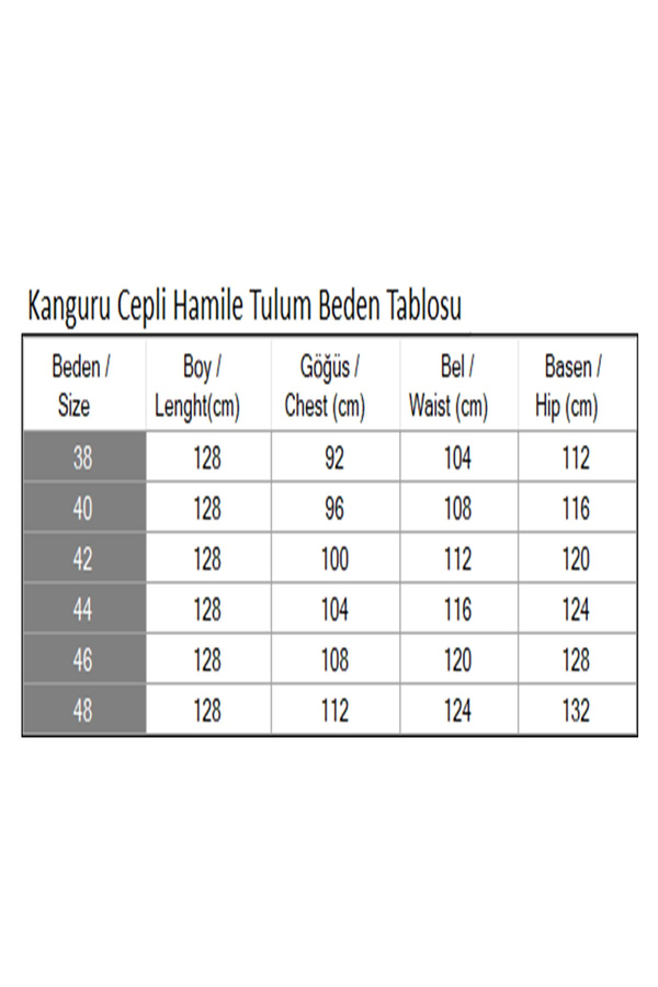 Kanguru Cepli Hamile Tulum Koyu Mavi 19248